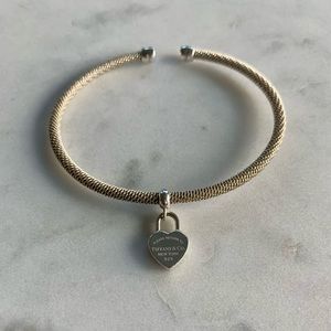 Silver Tiffany & Co Mesh Cuff Bracelet